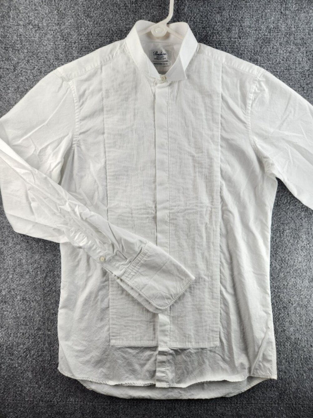 Stenstroms Formal Dress Shirt Wing Collar French Cuff Twofold Super 15.75 Cotton - Picture 2 of 16